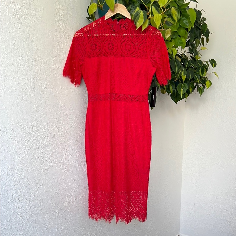 Lulu's Scarlet Lace Dress